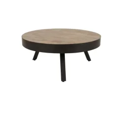 Housecraft Living Housecraft Suri Salontafel Rond Hout Teak 70 cm Bruin
