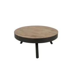 Housecraft Living Housecraft Suri Salontafel Rond Hout Teak 70 cm Bruin