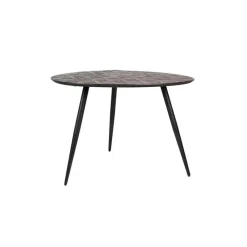 Ronde Eettafels-Housecraft Living Housecraft Webster Eettafel Rond Hout 180x90 cm Bruin