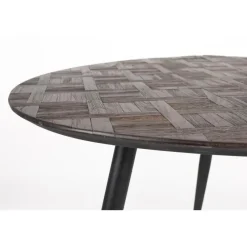 Ronde Eettafels-Housecraft Living Housecraft Webster Eettafel Rond Hout 180x90 cm Bruin
