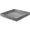 Merkloos Houten dienblad /plateau - grijs - 30 cm - Woondecoratie