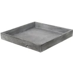 Merkloos Houten dienblad /plateau - grijs - 30 cm - Woondecoratie