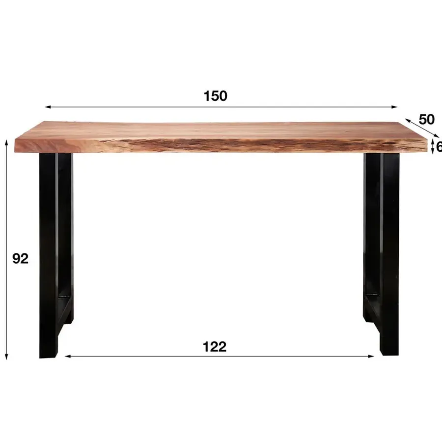 Hoyz Collection Hoyz - Bartafel Boomstam - 150cm breed - 4 Personen - 50x150x92