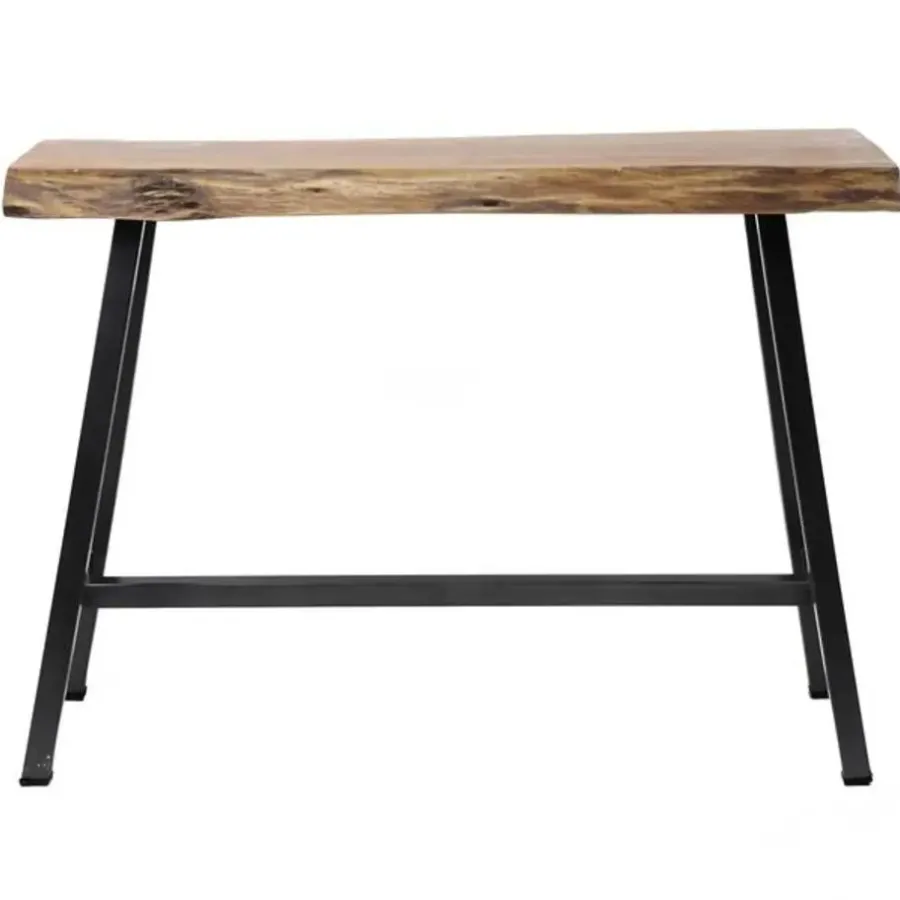 Hoyz Collection Hoyz - Bartafel Live Edge - 125cm Breed - 4 Personen - Hout - Bruin