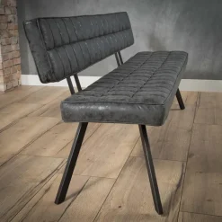 Eetkamerbanken-Hoyz Collection Hoyz - Eetkamerbank 180 cm - Kunstleer - 4 Personen