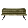 Eetkamerbanken-Hoyz Collection Hoyz - Eetkamerbank Raster - 180cm Breed - Groen