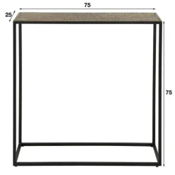 Hoyz Collection Hoyz - Haltafel iron metallic - Brons antiek