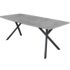 Hoyz Collection Hoyz - Industriele Eetkamertafel - Ovaal Blad - Zwart Frame