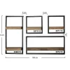 Hoyz Collection Hoyz - Wandplank Edge - 30cm - Acaciahout - Bruin