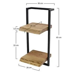 Hoyz Collection Hoyz - Wandplank Edge - 30cm - Acaciahout - Bruin