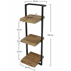 Hoyz Collection Hoyz - Wandplank Edge - 30cm - Acaciahout - Bruin