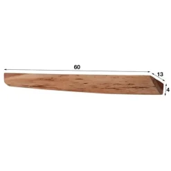 Wandplanken-Hoyz Collection Hoyz - Wandschap Edge - 60cm - Set van 3 - Bruin