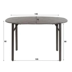 Bartafels-Hoyz Collection - Bartafel Deens Ovaal - 3D Zwart Bruin