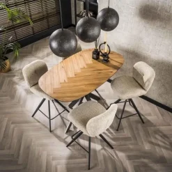Bartafels-Hoyz Collection - Bartafel 140 Organisch - Gerecycled Teakhout Fineer