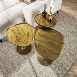 Bijzettafels-Hoyz Collection - Bijzettafel Eclipse M - Goud Antiek Finish