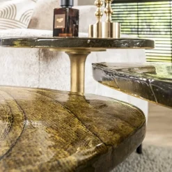 Bijzettafels-Hoyz Collection - Bijzettafel Eclipse M - Goud Antiek Finish