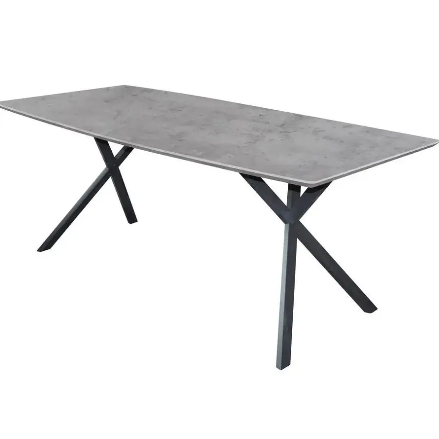 Hoyz Collection - Eetkamertafel blad ovaal - Betonlook - Grijs -160x90cm