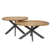 Salontafels-Hoyz Collection - Salontafel Spider - Massief Acacia Naturel - Set van 2