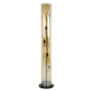 Hoyz Collection - Vloerlamp 5L Tube Amber Glas - Artic Zwart