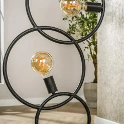 Staande Lampen-Hoyz Collection - Vloerlamp Loop 3-lichts - Artic Zwart