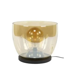 Staande Lampen-Hoyz Collection - Vloerlamp UP XXL - Amberkleurig Glas - Ø48