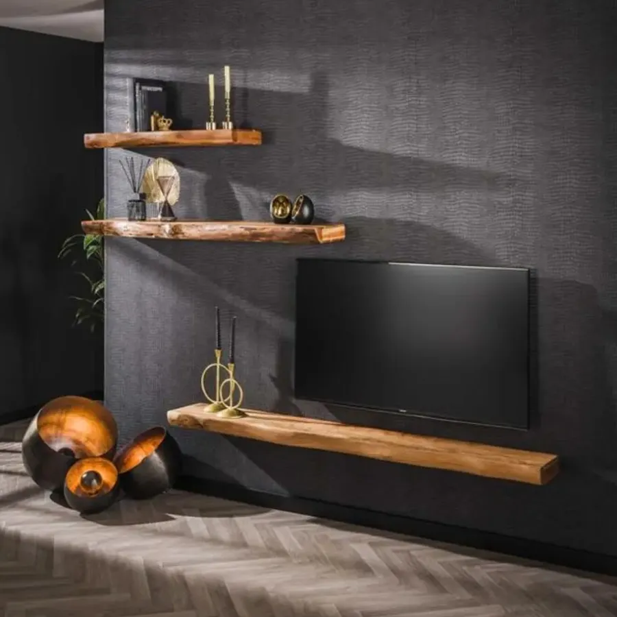 Hoyz Collection - Wandplank Tree 150cm - Acaciahout - M