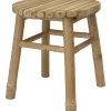 Krukjes-H&S Collection Krukje - plantentafel - bamboe - bruin - 35x38 cm