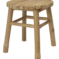 Krukjes-H&S Collection Krukje - plantentafel - bamboe - bruin - 35x38 cm