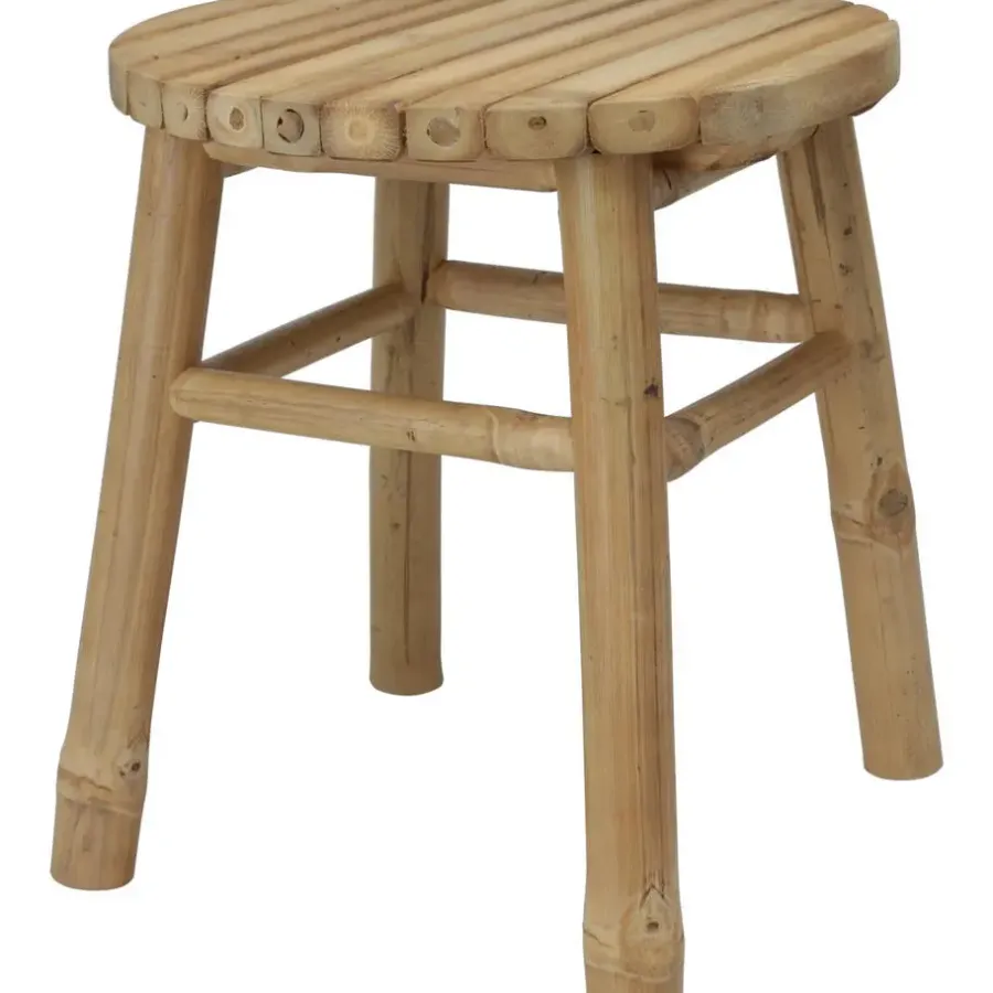 Krukjes-H&S Collection Krukje - plantentafel - bamboe - bruin - 35x38 cm