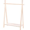 Kledingopbergers|Kledingrekken-H&S Collection H&S Kledingrek - voor kinderen - hout - 80 x 100 cm - kapstok