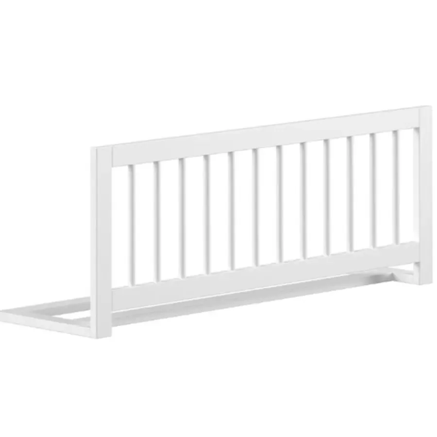 Kinderbedden-Vipack Huisbed Forrest 90x200cm met bedhekje en bedlade - wit beukenhout