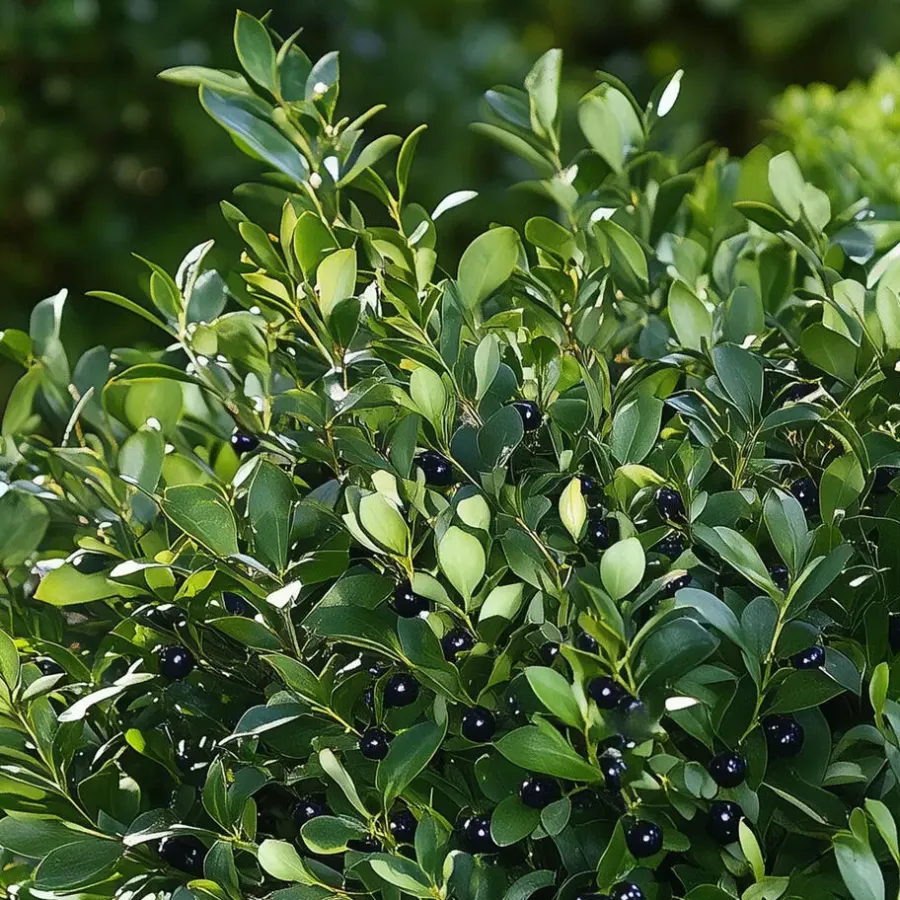 Planten-Plant in a Box Hulsthaag - Set van 48 - Ilex crenata 'Jenny' - Hoogte 10-20cm - ⌀9cm