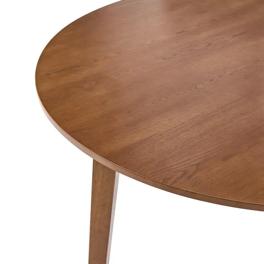 Ronde Eettafels-Leen Bakker HUNTLEY - Eettafel - Donkerhout - 140 cm - MDF