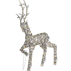 Leen Bakker HUSAVIK - LED kerstdecoratie - Zilver - IJzer
