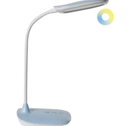Leen Bakker HYDRA - Bureaulamp LED - Blauw - Synthetisch materiaal