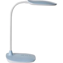 Leen Bakker HYDRA - Bureaulamp LED - Blauw - Synthetisch materiaal