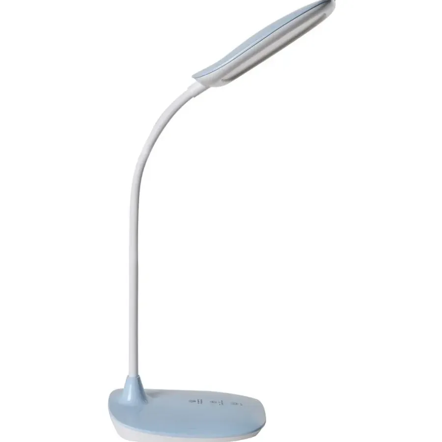 Leen Bakker HYDRA - Bureaulamp LED - Blauw - Synthetisch materiaal