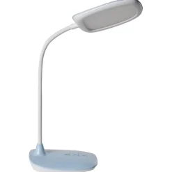 Leen Bakker HYDRA - Bureaulamp LED - Blauw - Synthetisch materiaal