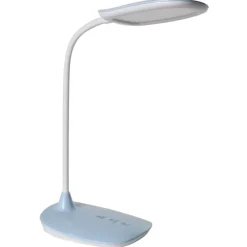 Leen Bakker HYDRA - Bureaulamp LED - Blauw - Synthetisch materiaal