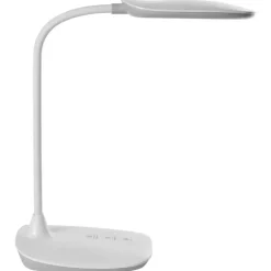 Leen Bakker HYDRA - Bureaulamp LED - Wit - Synthetisch materiaal