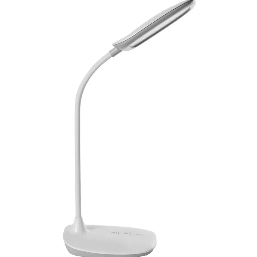 Leen Bakker HYDRA - Bureaulamp LED - Wit - Synthetisch materiaal
