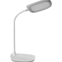 Leen Bakker HYDRA - Bureaulamp LED - Wit - Synthetisch materiaal