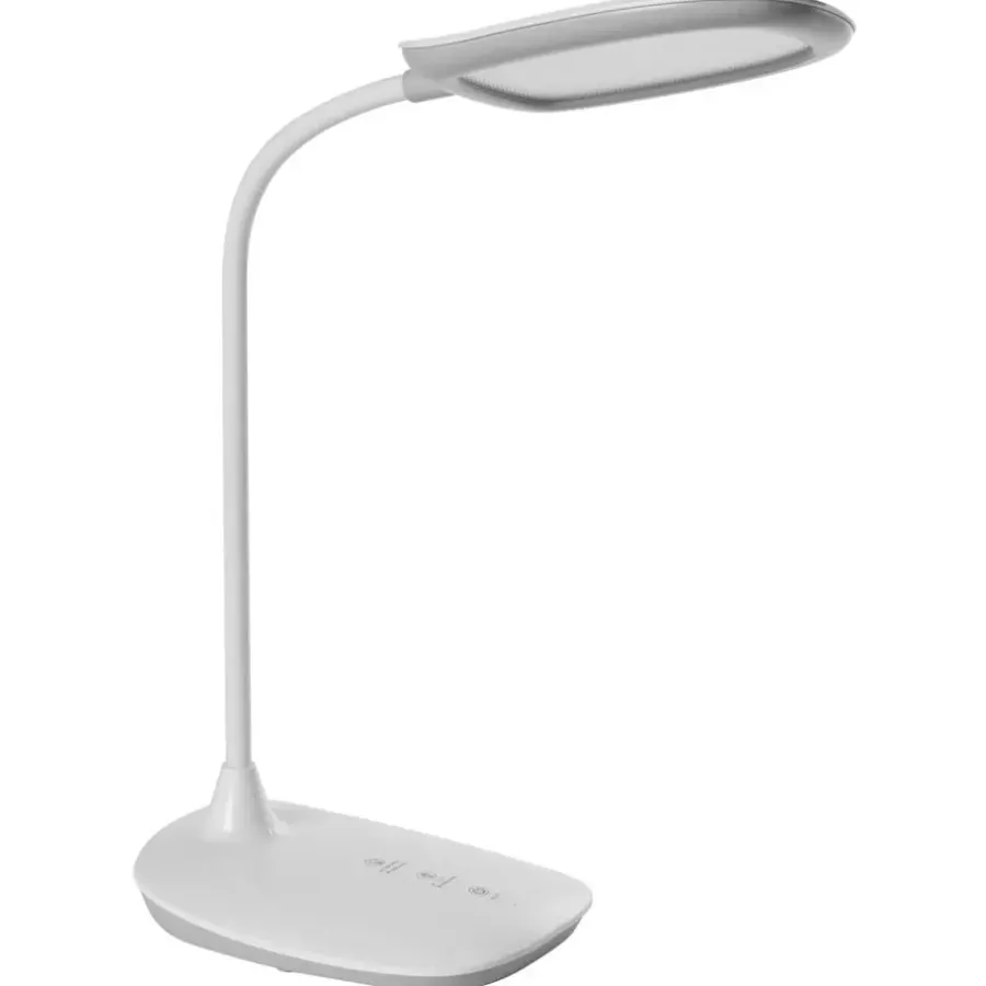 Leen Bakker HYDRA - Bureaulamp LED - Wit - Synthetisch materiaal