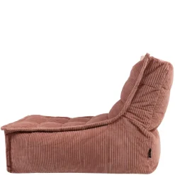 Zitzakken-icon - Dolce Lounge Zitzak - Ligstoel - Ribfluweel Fauteuil - Oud roze