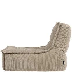 Zitzakken-icon - Dolce Lounge Zitzak - Ligstoel - Ribfluweel Fauteuil - Beige
