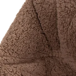 icon - Kingston Kinderzitzak Stoel - Ribfluweel - Fluffy Pluche Teddy - Mocha