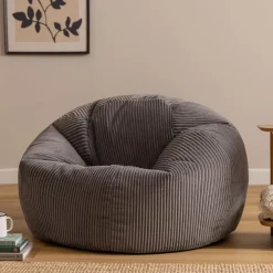 Zitzakken-icon - Kingston XL Zitzak Fauteuil - Ribfluweel - Houtskool