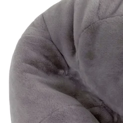 icon - Kingston Zitzak Fauteuil - Fluffy Pluche Imitatiebont - Grijs