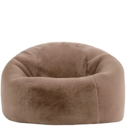 Zitzakken-icon - Kingston Zitzak Fauteuil - Fluffy Pluche Imitatiebont - Mocha
