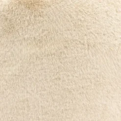 icon - Natalia XL Zitzak Fauteuil met Ronde Poef -Imitatiebont - Beige